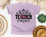 Teacher Tribe graphic tee in Orchid