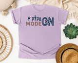 Papa Mode On Grey graphic tee in Orchid