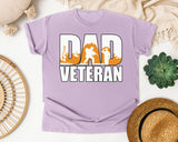 Dad Veteran graphic tee in Orchid