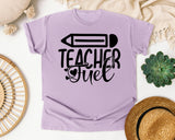 Teacher Fuel graphic tee in Orchid