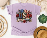 USA 250 Years Of Freedom graphic tee in Orchid