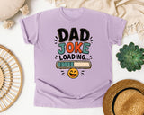 Dad Joke Loading Black graphic tee in Orchid