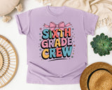 Sixth Grade Crew graphic tee in Orchid