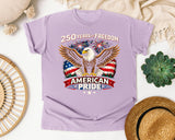 250 Years Of Freedom American Pride graphic tee in Orchid