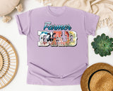 Farmer Dad Grey 2 graphic tee in Orchid