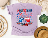 American Dad graphic tee in Orchid