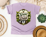 Grow With Dad graphic tee in Orchid