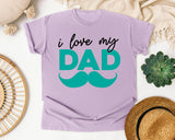 I Love My Dad Grey graphic tee in Orchid
