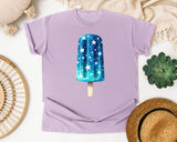 Blue Star Popsicle graphic tee in Orchid
