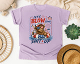 Let's Blow Some Merica Up graphic tee in Orchid