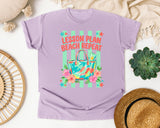 Lesson Plan Beach Repeat graphic tee in Orchid