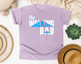 The Walking Dad White graphic tee in Orchid