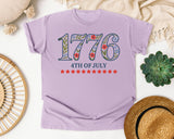 1776 4th Of July graphic tee in Orchid