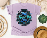 Tech Savvy Dad graphic tee in Orchid