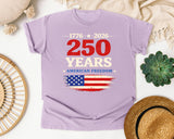 250 Years American Freedom graphic tee in Orchid