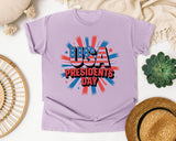 USA Presidents Day Red graphic tee in Orchid