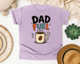 Dad Fuel Black graphic tee in Orchid