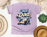 Chill Dad Mode graphic tee in Orchid
