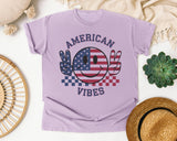 American Vibes graphic tee in Orchid