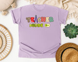 Teacher Mode On graphic tee in Orchid