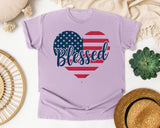 Blessed graphic tee in Orchid
