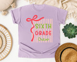 Sixth Grade Crew graphic tee in Orchid