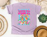 Teachers Need Vitamin Sea graphic tee in Orchid