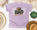 Dad Hardworking Strong Funny Loving Protector graphic tee in Orchid