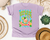 School Is Out Seas The Day graphic tee in Orchid