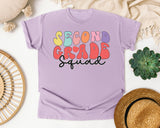 Second Grade Squad graphic tee in Orchid