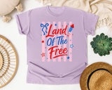 Land Of The Free graphic tee in Orchid
