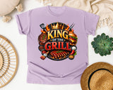 King Of The Grill graphic tee in Orchid