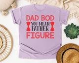 Dad Bod You Mean Father Figure Pink graphic tee in Orchid