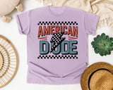 American Dude graphic tee in Orchid