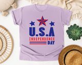 USA Independence Day graphic tee in Orchid