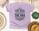 The Man The Myth The Dad Grey 2 graphic tee in Orchid
