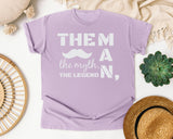 The Man The Myth The Legend Classic graphic tee in Orchid