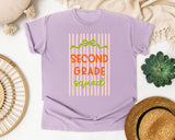 Second Grade Squad graphic tee in Orchid