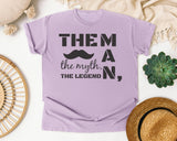 The Man The Myth The Legend Grey graphic tee in Orchid