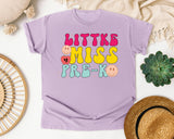 Little Miss Pre-K graphic tee in Orchid