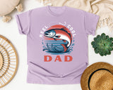 Reel Cool Dad Grey 2 graphic tee in Orchid