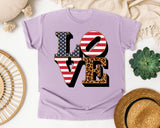 Love graphic tee in Orchid
