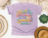 Back To School And Looking Cool graphic tee in Orchid