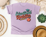 Educational Rockstar Grey graphic tee in Orchid