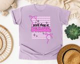 First Day Of School Pink Grid graphic tee in Orchid