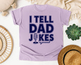 I Tell Dad Jokes graphic tee in Orchid