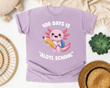 100 Days Is Alotl School graphic tee in Orchid