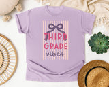 Third Grade Vibes graphic tee in Orchid