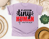 Tiny Human Farmer graphic tee in Orchid