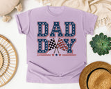 Dad Day Navy graphic tee in Orchid